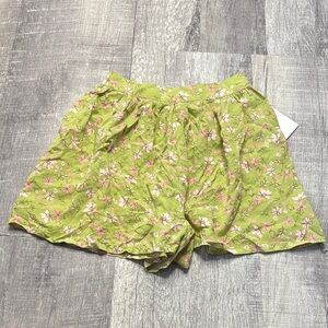 Abound Green with Pink‎ Floral Shorts
